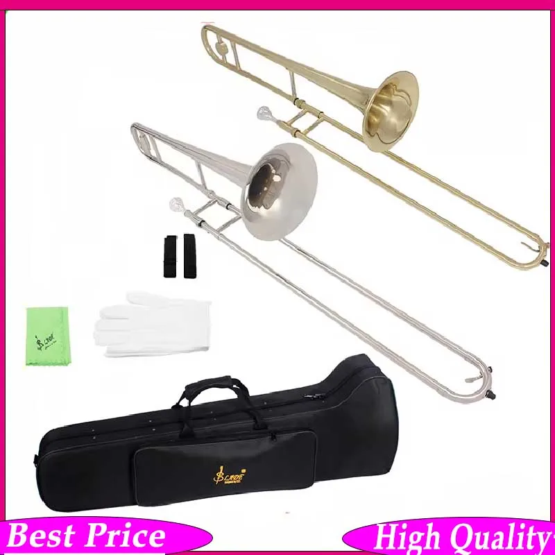 SLADE Alto Trombone B♭ - Professional B-Flat Brass Wind Instrument with Cupronickel Mouthpiece Hard Case &  Accessories