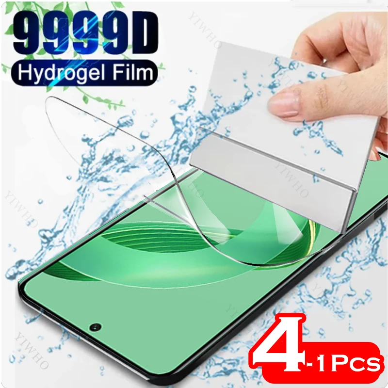 4-1psc Front Safety Hydrogel Film for Huawei Nova 11 SE BON-AL00 Screen Protector Protective Transparent Film Not Tempered Glass