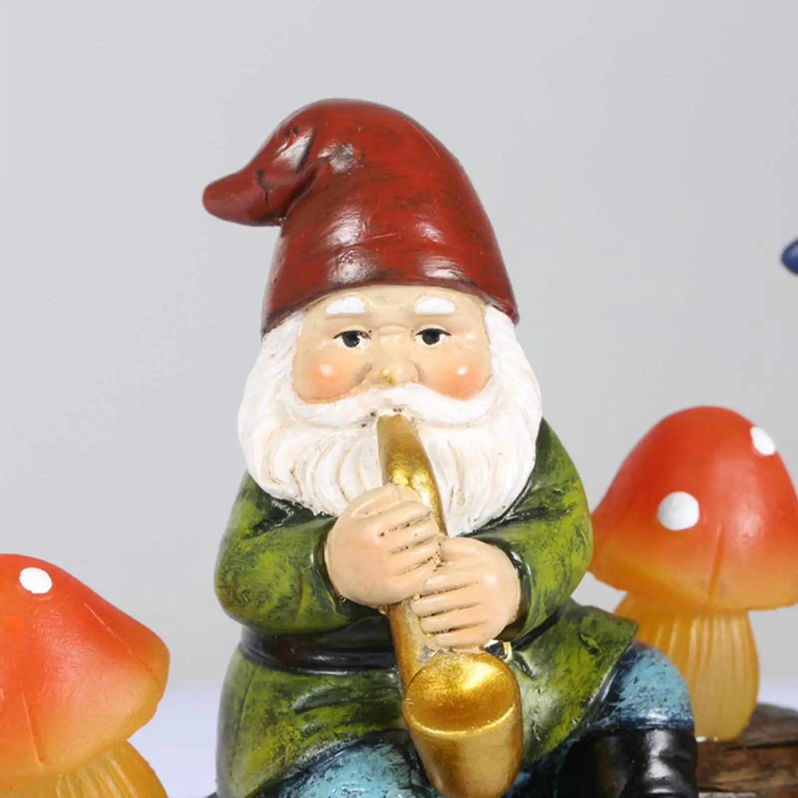Santa Claus Statue Solar Statue Santa Claus Waterproof Crafts Sculpture for