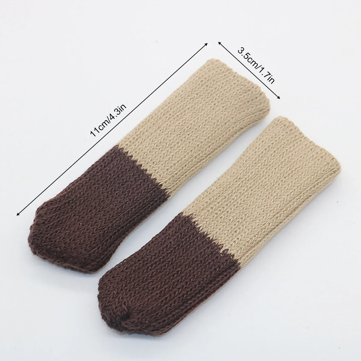 

24Pcs Table Chair Foot Cover Knitted Socks Cat Claw Mute Non-Slip Wear Table Chair Foot Leg Leg Knit Cover Protector