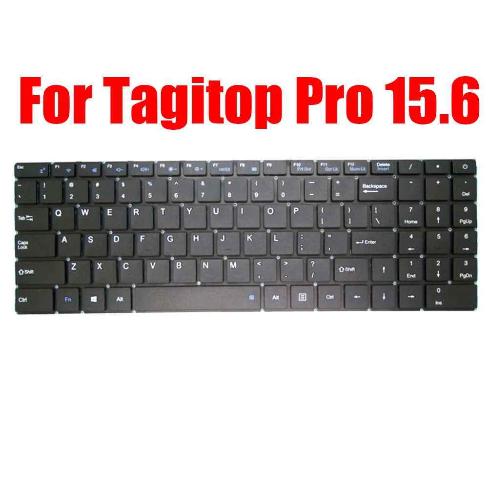 

Сменная английская американская клавиатура для ноутбука Tagitop Pro 15,6, черная, без задней панели, новая