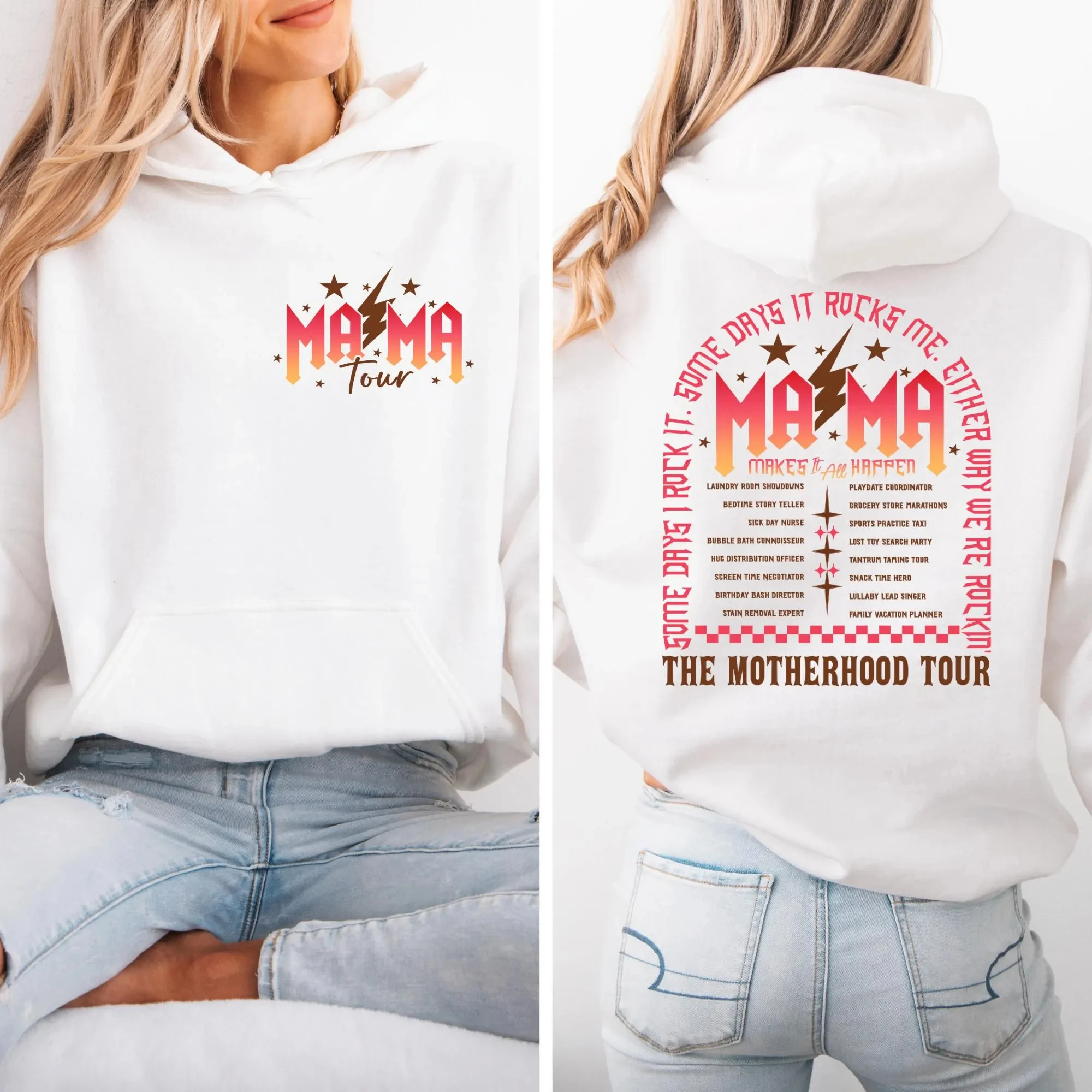 

The Motherhood Tour Hoodie Sweatshirt Women Long Sleeve Sweatshirt Pullover Tops Vintage Streetwears Fashion Autumn Clothing