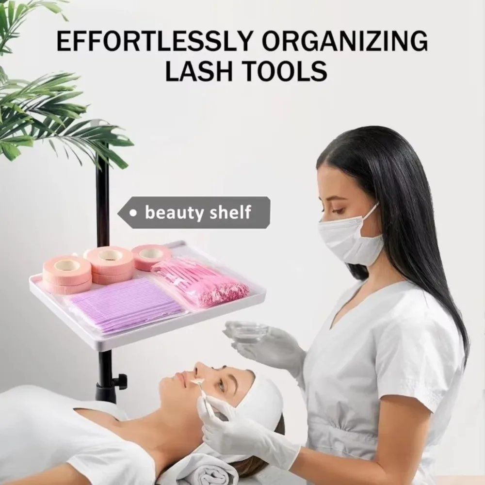 Supporto per vassoio per ciglia regolabile Organizzatore essenziale Strumenti per estensione ciglia clip-on Accessori per ciglia in plastica Ambiente del salone