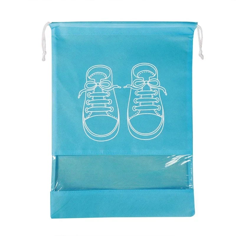 5-50PCS Shoe Organizer Shoe Organizer Clothes Transparent Hanging Bag Nonwoven Travel Portable Closet Waterproof Bag