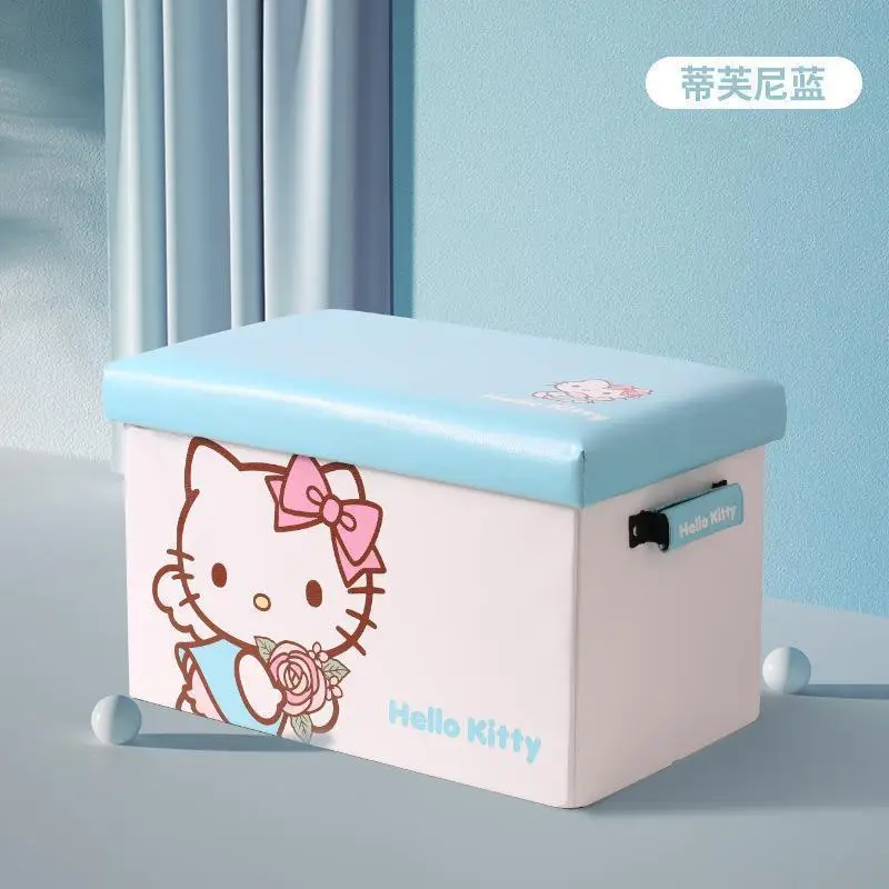 

Miniso Waterproof Foldable In-Vehicle Storage Box Y2K Hello Kitty Anime Fashion Trunk Antifouling Prevent Chaos Storage Box New