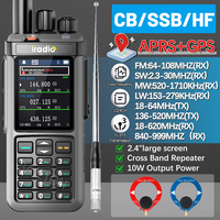 Iradio UV-98 PLUS GPS APRS Ham Radio Multi Band 10W AM FM CB SSB HF Cross Band Repeater 2.4\