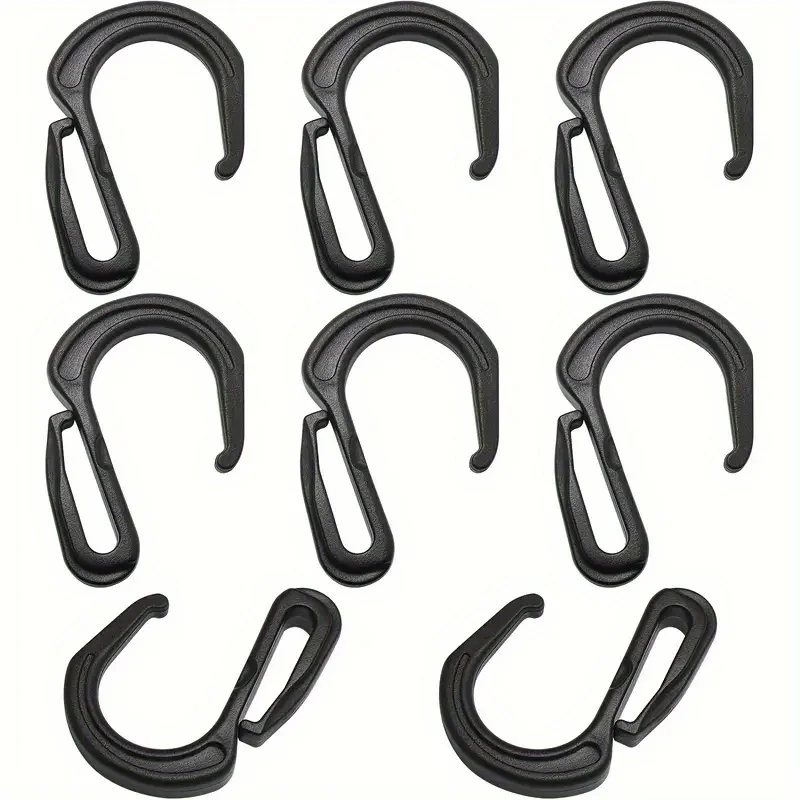 Plastic Spring Carabiner Clip D Shape Lightweight Quick Release Snap Hook Backpack Webbing Strap Connector Outdoor Bag Key view 5