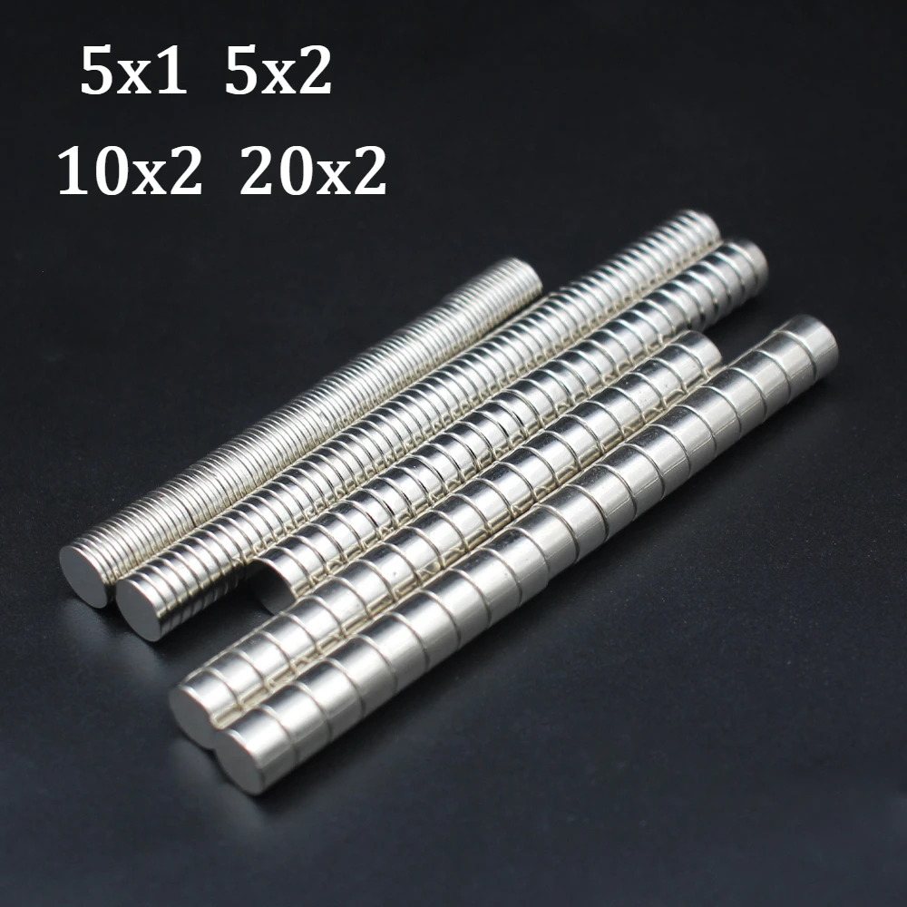 5x1/5x2/10x2/20x2mm Magnet N35 Super Strong Magnet Neodymium Magnets for Fridge NdFeB Magnetic Ultra Circular Hardware Home