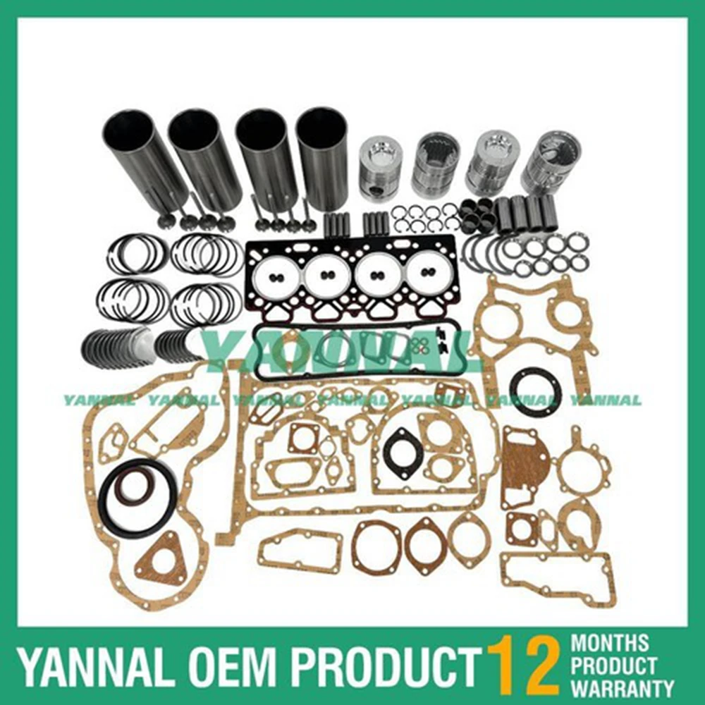 

Комплект для капитального ремонта 4X с набором прокладок, подшипниками и клапанами для Perkins 4.236