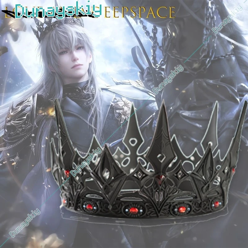 Love and Deepspace Xavier Dark Erosion King Cosplay Crown Anime Roleplay Prop Replica Halloween Christmas Accessory view 3