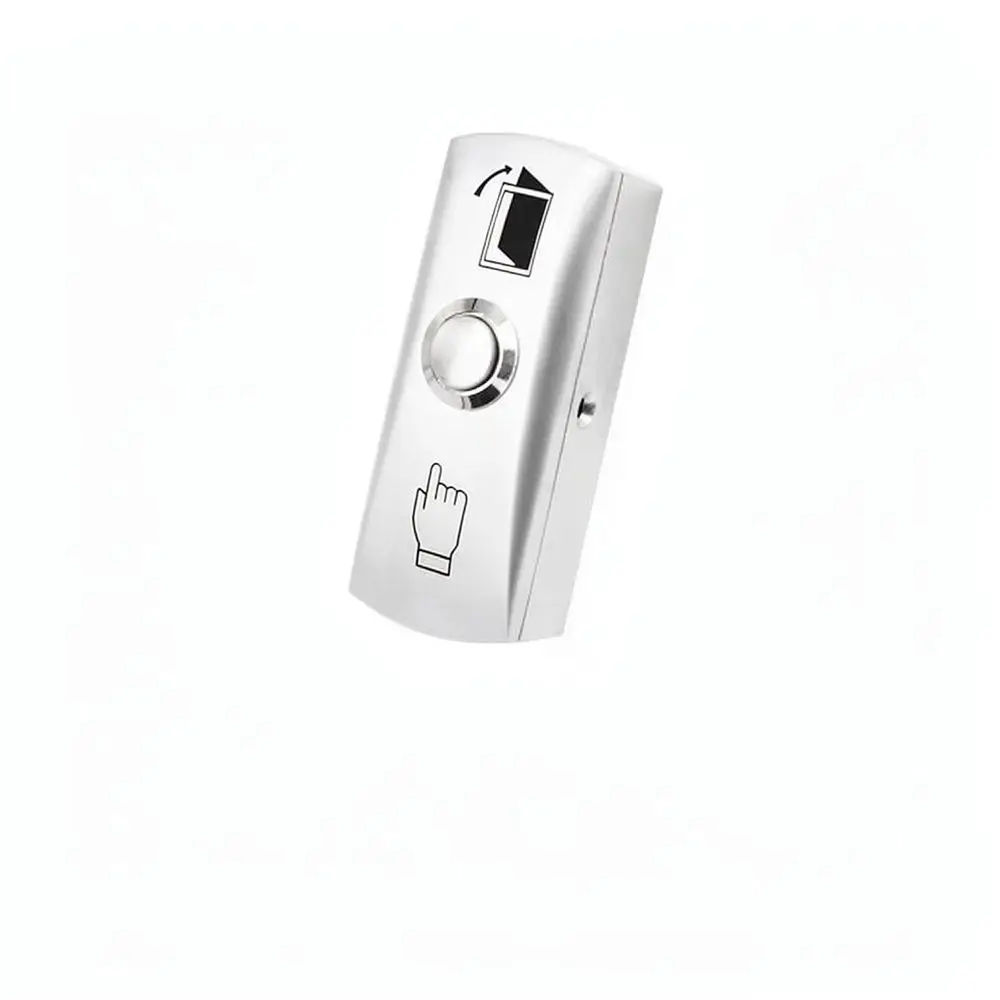 Narrow Stainless Steel Metal Push Button Surface Mounted Door Exit Switch For Commercial Access Control Hardware