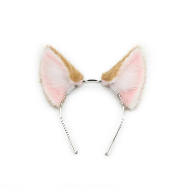 1/4 1/3 Doll's Headwear Simulated Cat Ear Hair Hoop Removeable Plush Cat Ear Hair Ornament