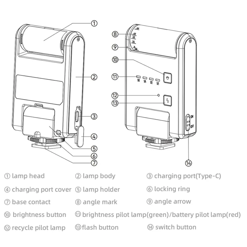 

YN6 Мини-вспышка для камеры Горячий башмак для беззеркальных камер для Sony Canon Nikon Panasonic A-[A51I]