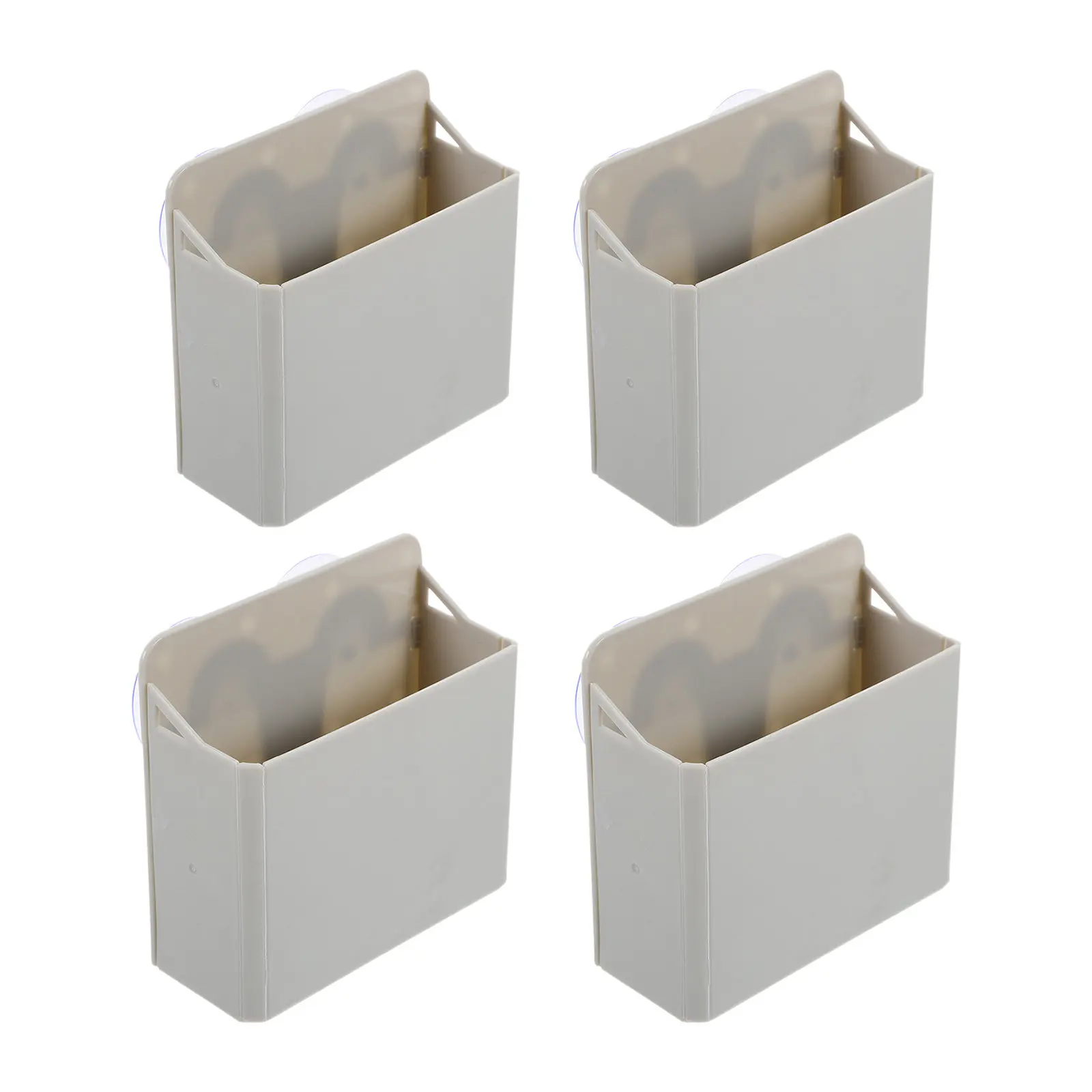 4Pcs Suction Cup Pen Holder Modular Divider Storage Organizer for Whiteboard Glass Wall Mounted Marker Container for Office