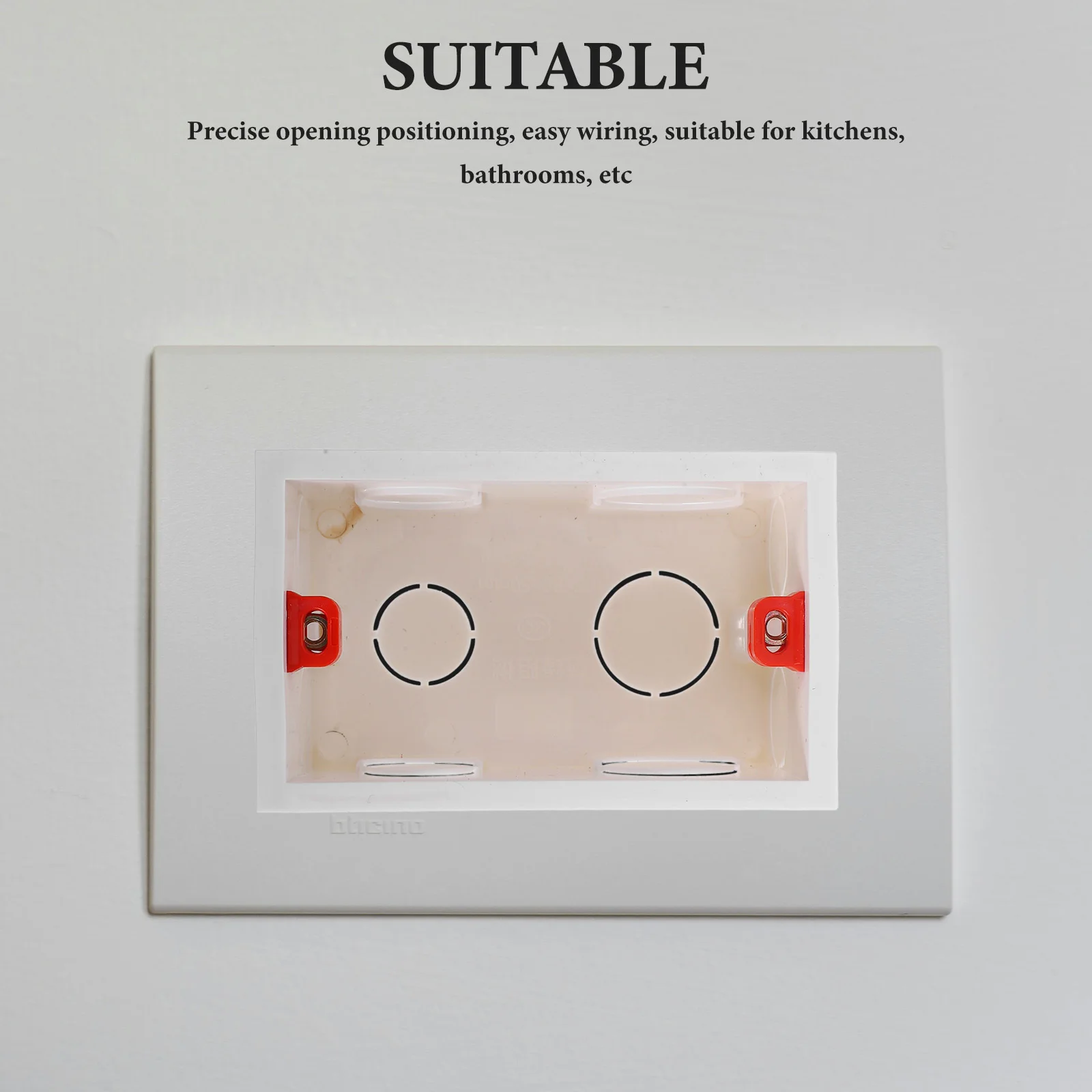 

5Pcs Hidden Wiring Switch Box Universal Fit Precision Openings Removable Panel Maintenance Flush Mount Electrical Box