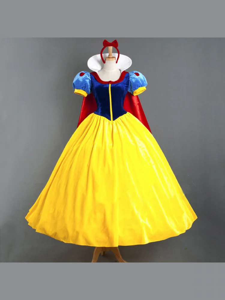 

Детский день, сценический костюм, комплект Хэллоуина, Белоснежка, сценический реквизит для родителей и детей, хлопковая традиционная этническая одежда