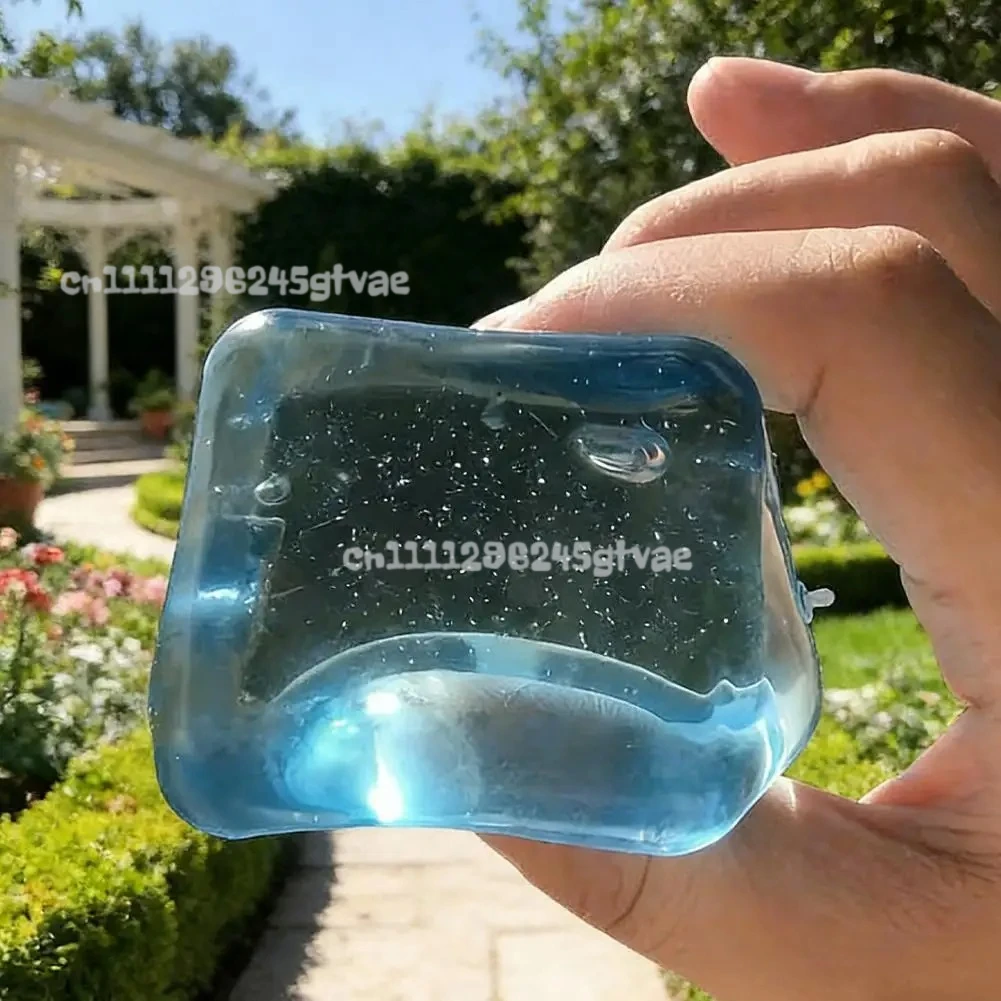 

Crystal Ice Cubes Decompression Sensory Toy Transparent Stress Relief Squeeze Toy TPR Material Slow Rebound Anti Anxiety Tool