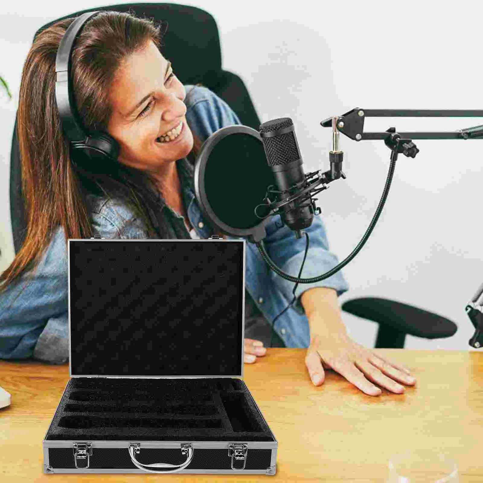 Protective Box Travel Wireless Microphones Ride Aluminum Alloy Flight Case for Outdoor