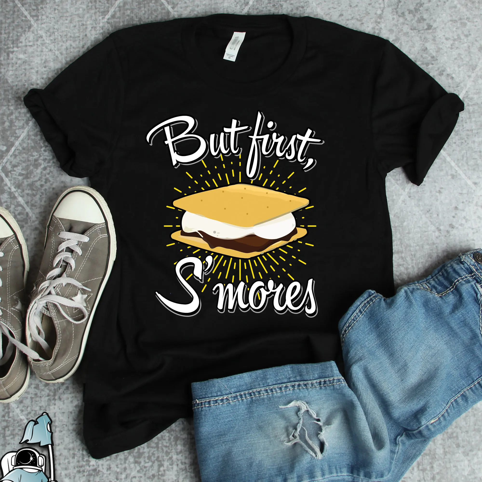 Camping T Shirt Smores s Faimly Vacation But First Funny Camp