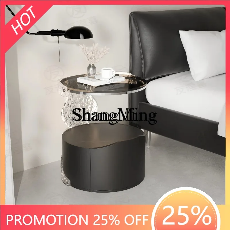 

SM new paint bedside table light luxury minimalist storage high value bedroom bedside table