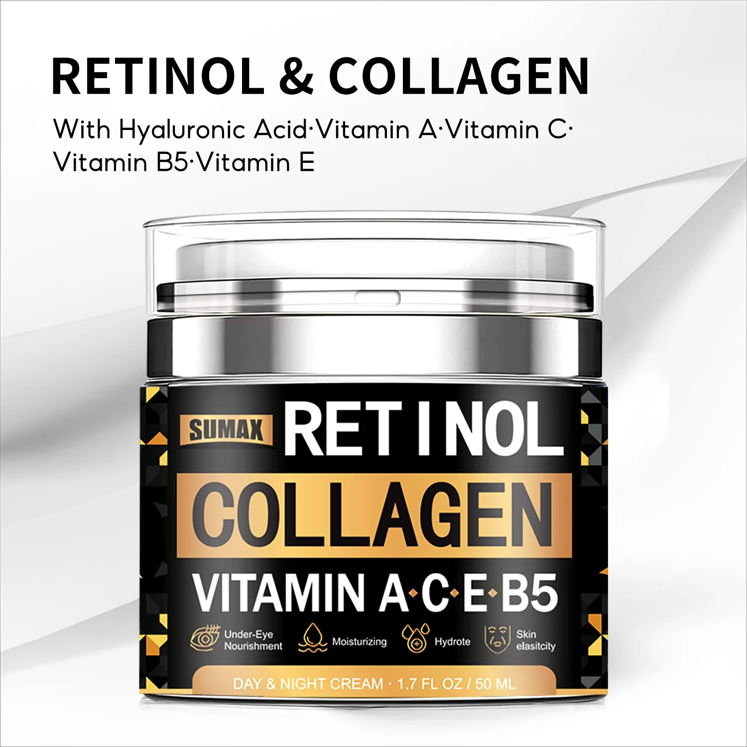 Retinol Collagen Men\'s Face Cream For Man Face Skincare Moisturizing Brightening Hydrating Firming Facial Creams Men Skin Care