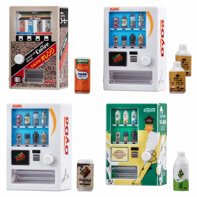 Gashapon แคปซูลของเล่นมินิเครื่องดื่ม Retro Vending Machine Miniature ของเล่นคอลเลกชันเครื่องประดับกล่องตาบอดของเล่นเด็กของขวัญ