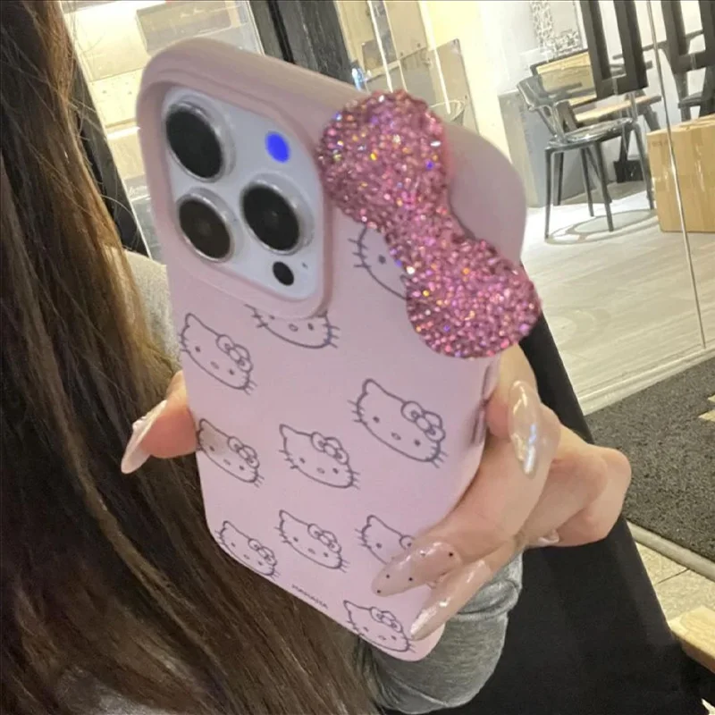 Чехол для телефона из искусственной кожи с розовыми стразами и бабочкой для iPhone 16, E, 15, 14 Plus, 13, 12, 11 Pro Max XS Max XR XS X, силиконовый чехол