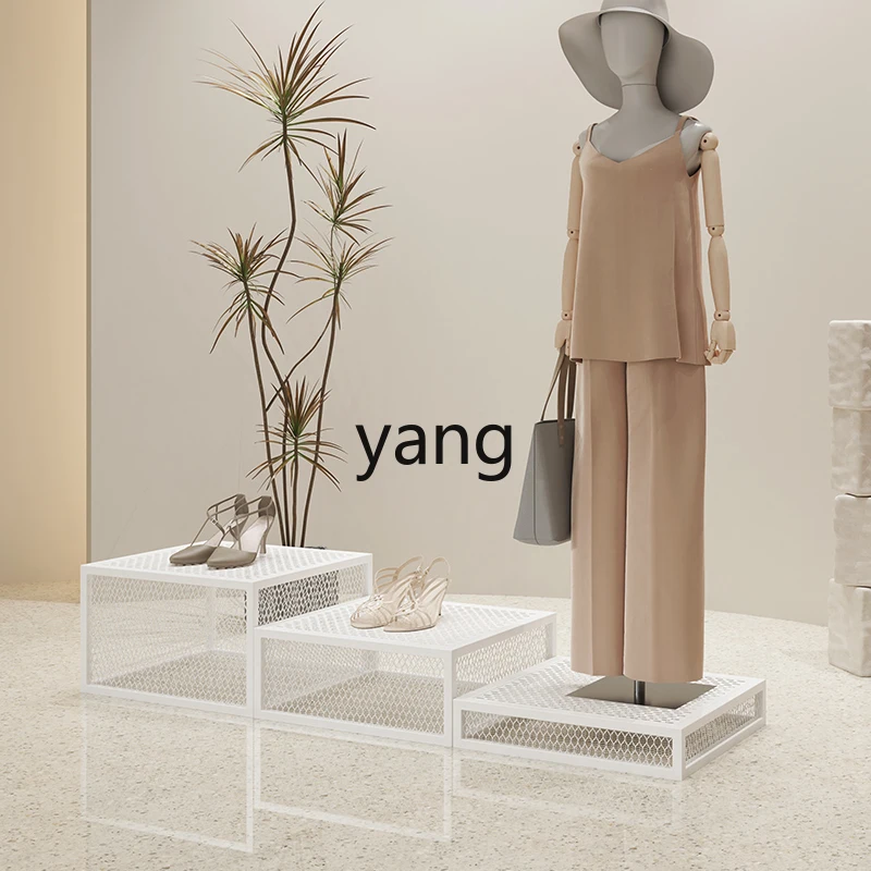 TGF clothing store floor-to-ceiling Nakajima wrought iron simple platform high and low water table model display stand