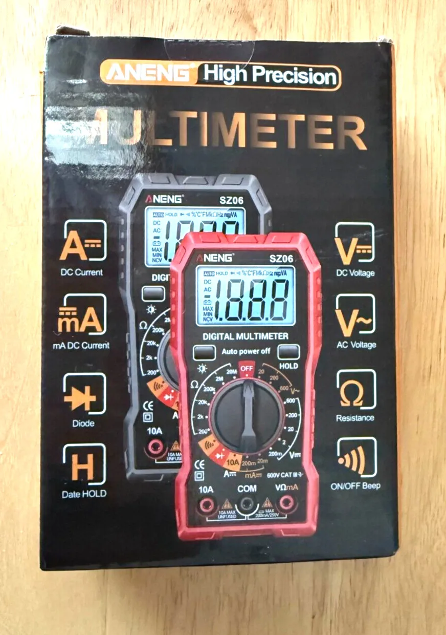

Multifunctional electrical ammeter SZ06 high-precision digital multimeter brand new sealed box