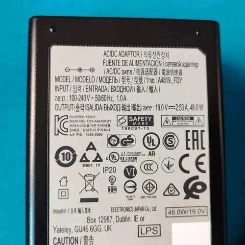 Imagen 2 del producto Adaptador de fuente de alimentación BN44-00835A a4819 _ fdy, Monitor AC/AD de 48W, 19V, 2.53A, cargador compatible con UN32M4500AF, UN32K4100AG, UN32K4100AF, piezas de TV
