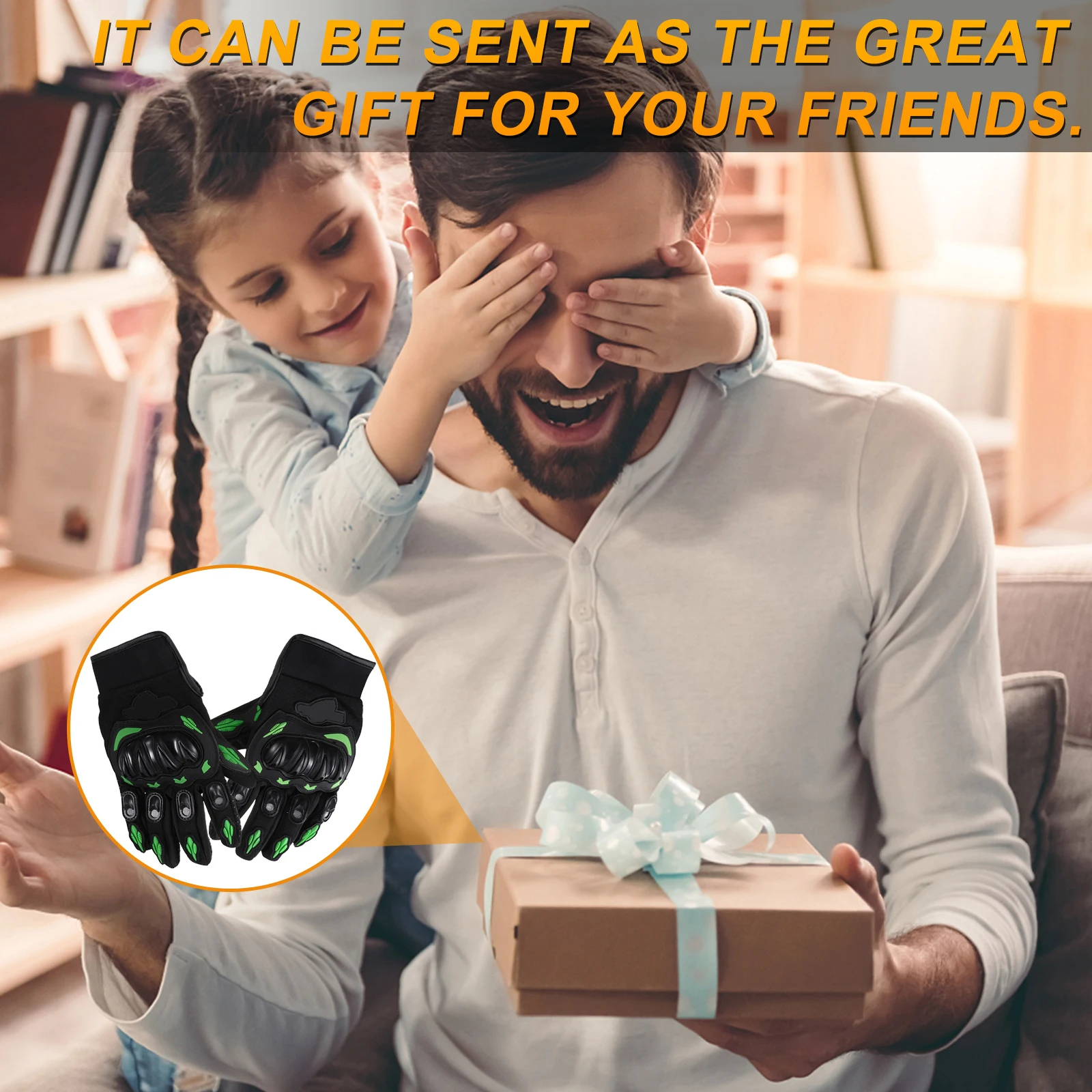 

1 Pair Windproof Fitness Adult Riding Bike Gloves Windproof Gloves For Adult Outdoor Racing (Green)