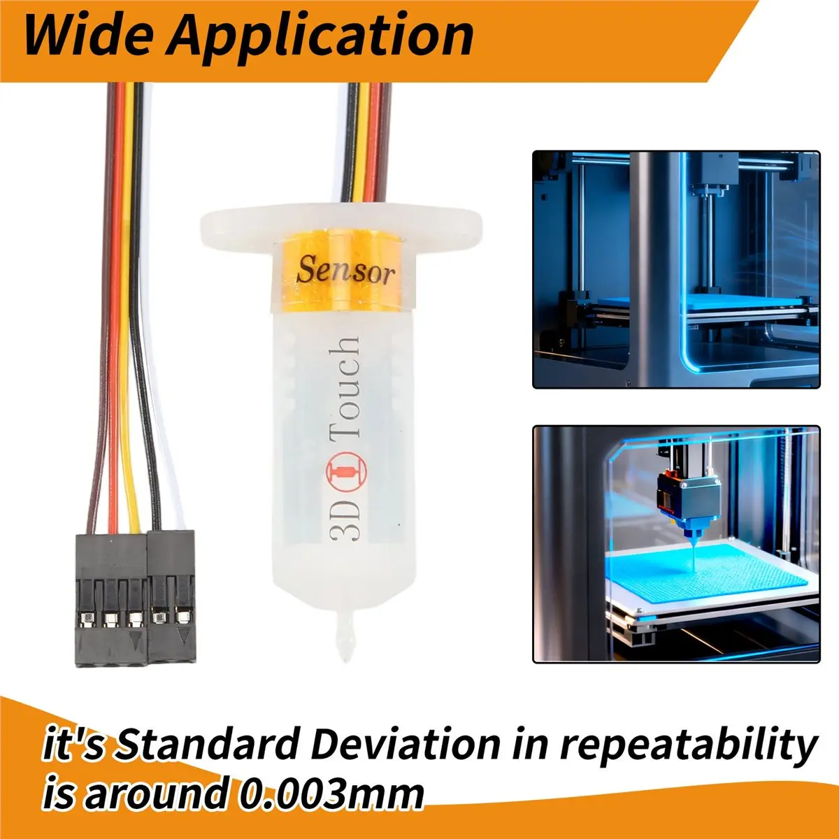 OK Upgrade BL- Touch V3.2 Auto Bed Leveling Sensor with 4 Brackets BL - Touch Kit for 8 or 32 Bit Motherboard