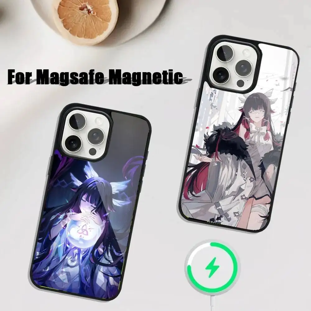 

G-Genshin Impact Columbina Phone Case For iPhone 17,16,15,14,13,12,11,Pro,Max,Plus,Mini,SE4,E Magnetic Magsafe Wireless Charging