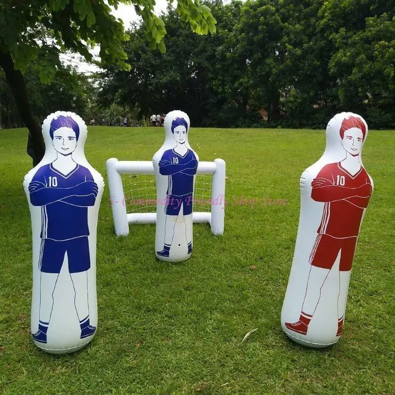 85ae inflável treinamento futebol goleiro ar recheado tumbler brinquedo futebol esportes treinamento adereços manequim menino