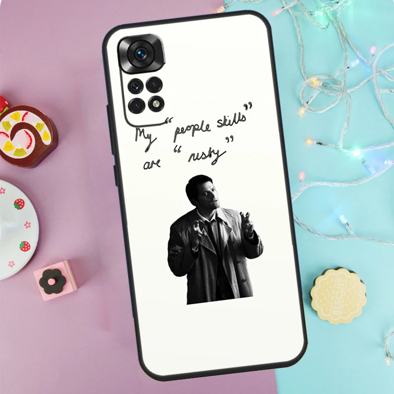 Angel Castiel Supernatural Case For Xiaomi Redmi Note 14 Pro 9 10 11 12 13 9S 10S 11S 12S Redmi 14C 10C 12C 13C Cover