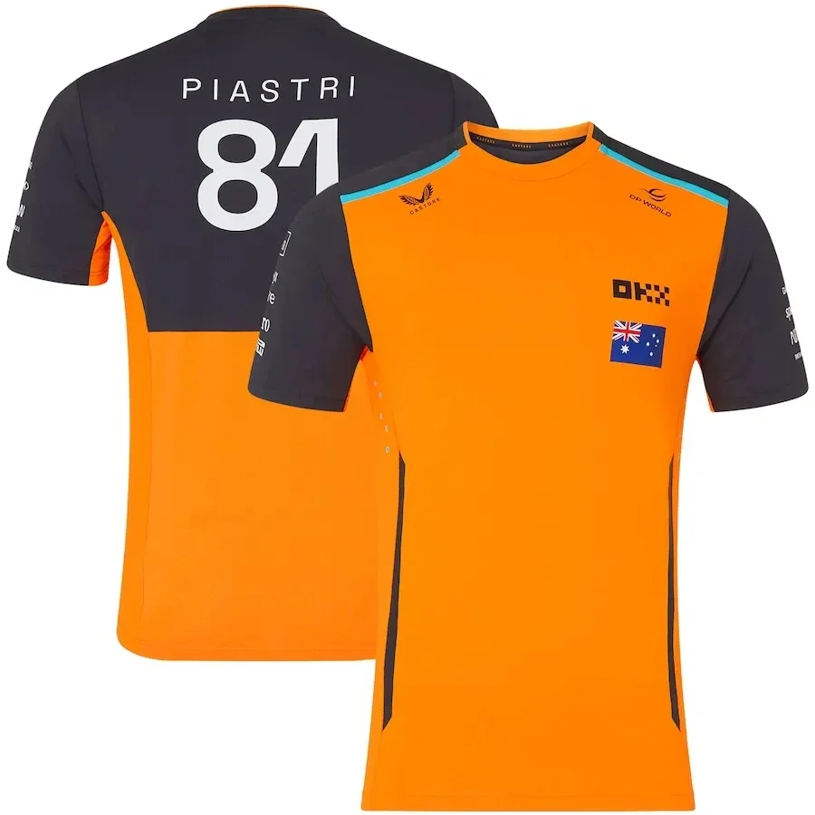 2024 Zomer Hot Selling F1 Racing Lando Norris Team T-shirt Heren Outdoor Sport # 4-racen MOTO GP-fietspak met korte mouwen