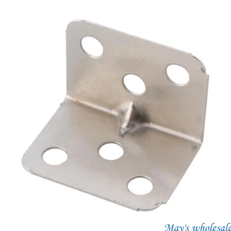 10Pcs Stainless Steel Corner Brace for Shelves Cabinet Bed Table Chair Enduring 448A