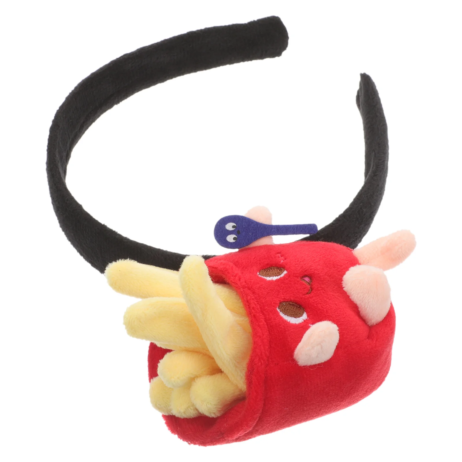 

French Fries Headband Cartoon Party Decoration Funny Accessories Women Adult Costume Shine Halloween Cosplay Jewelry