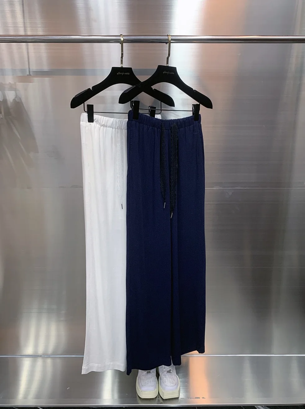 Summer 2025 Loose Wide Leg Pants Elastic Waist Casual Long Leg Lengthening Sun Protection Straight Leg Trousers Women's Jeans