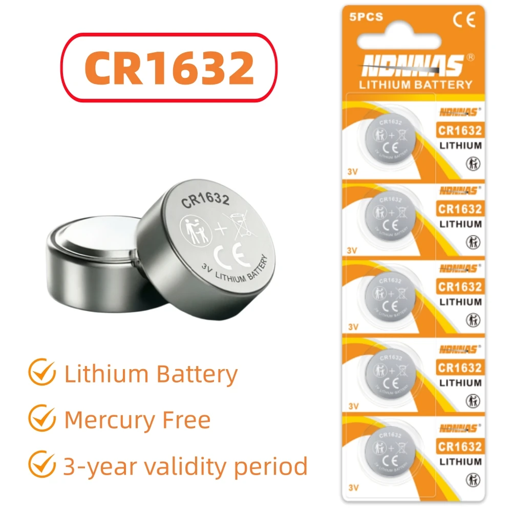 2-35 Stück CR1632 Batterie 3V Lithium Langlebige Knopfzellen-Münzbatterien für Uhr, Fernbedienung, Autoschlüssel DL1632