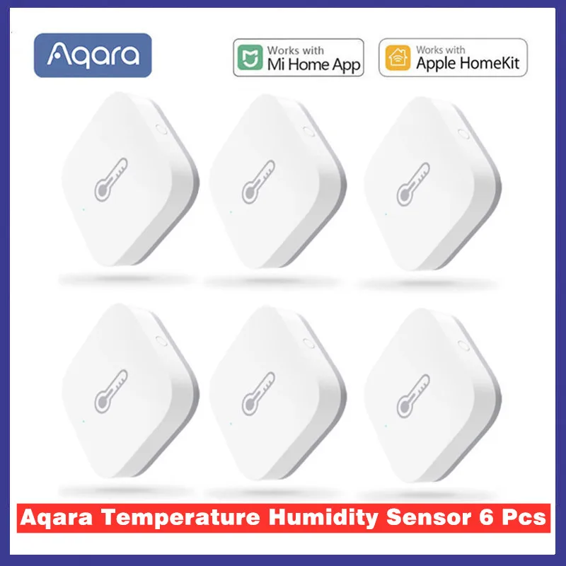 Aqara capteur de température et d'humidité Zigbee liaison intelligente sans fil thermomètre hygromètre contrôle fonctionne avec l'application Mi Home Homekit