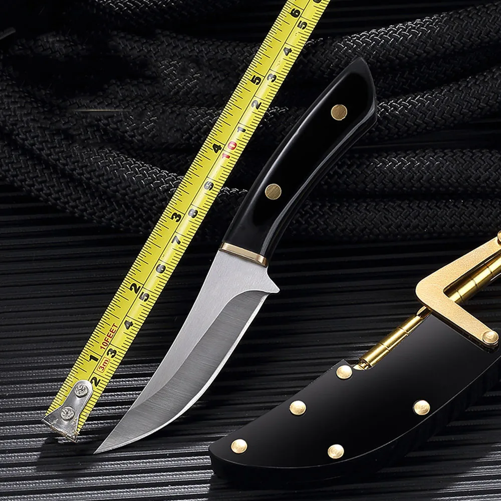 Mechanical Knife Sleeve Fixed Blade Knife Mini Portable Fruit Meat Pocket Knife Outdoor Camping Survival Gadgets Cuter