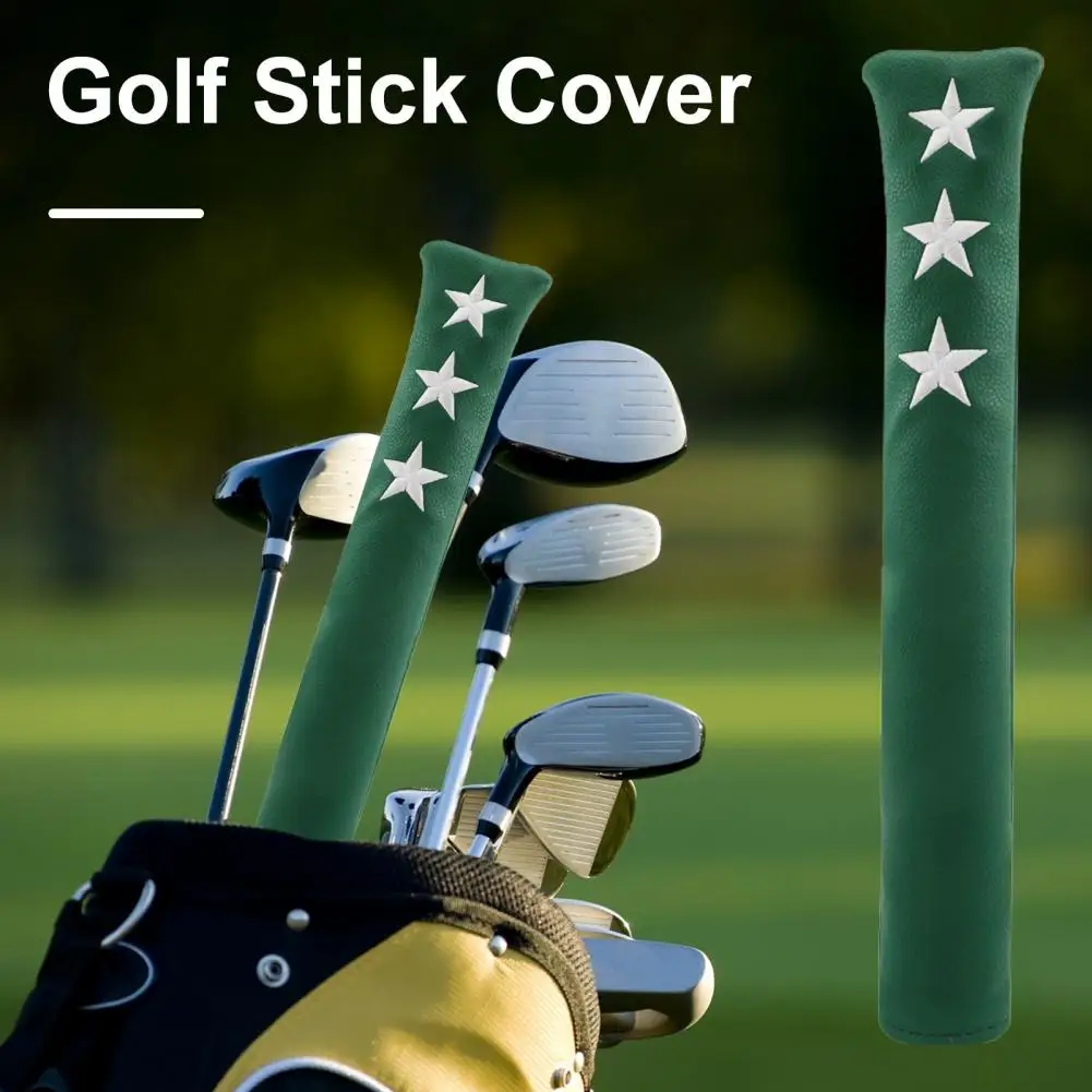 Bright Color Golf Headcover High-quality Golf Stick Case Waterproof Faux Leather Golf Alignment Stick Cover with Classic for 2