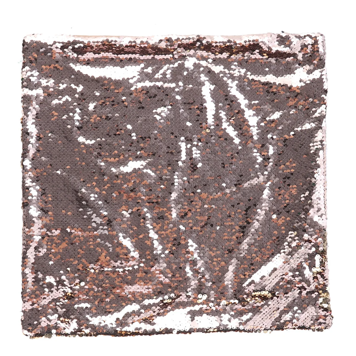 

1 Piece Glitter Sequins Throw Pillow Cover Rose Gold Solid Color Shiny Cushion Case for Sofa Car Decoration Dual Tone Sparkle