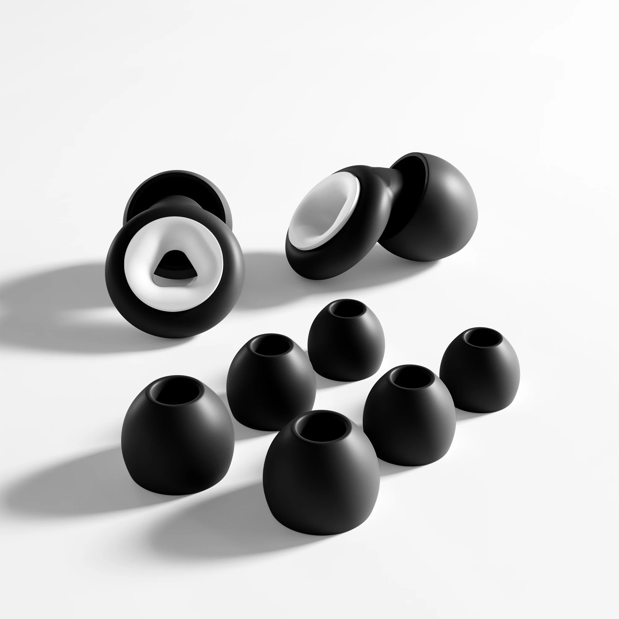 سدادات أذن من السيليكون HUAK - إلغاء الضوضاء قابل لإعادة الاستخدام، مثالية للحفلات الموسيقية والمهرجانات والطبول وأجهزة DJ 8 أطراف أذن في XS/S/M/L #3