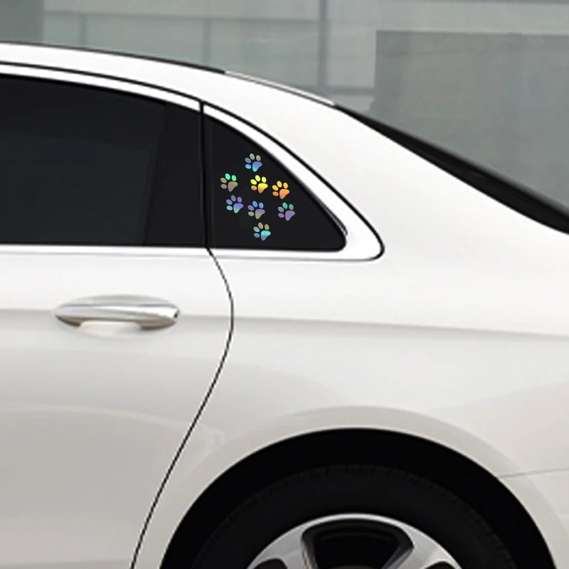 1pc Cat Paw Print Car Sticker - Motorcycle Gear Auto ulasan dan harga