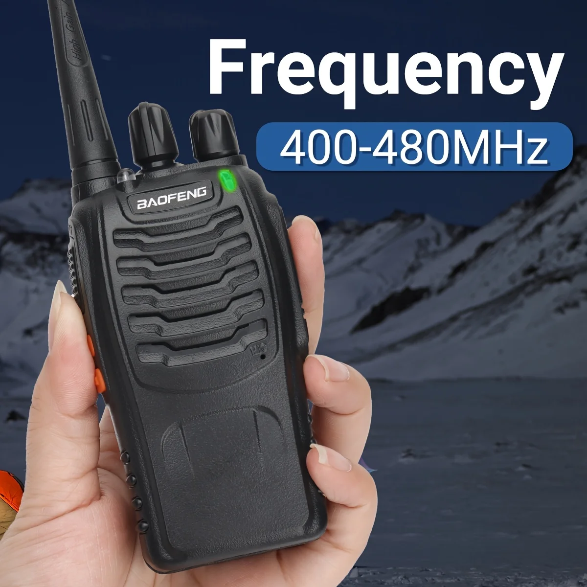 Baofeng Long Range Walkie Talkies for Adults with Earpieces, 16 Channel Rechargeable Handheld Two Way Radio Walky Talky with Flashlight VOX for Adventure Family Camping Hiking Skiing Cruise view 6
