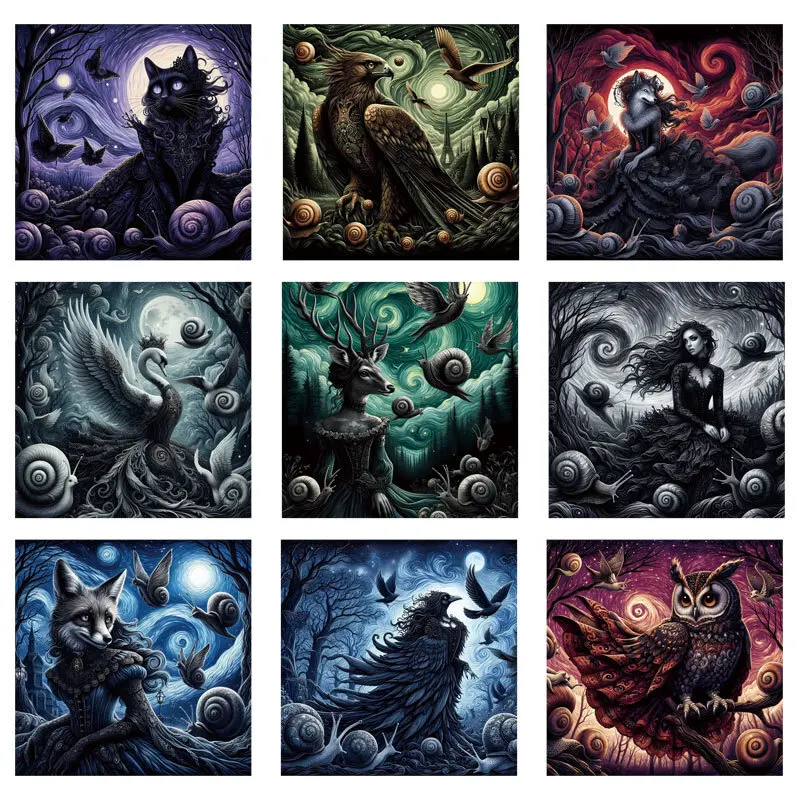 Dark Animal Wind Heat Transfer Stickers For Clothing Shoes Heat Transfer Stickers Or Clothing Hoodies DIYT Shirt Patches view 5