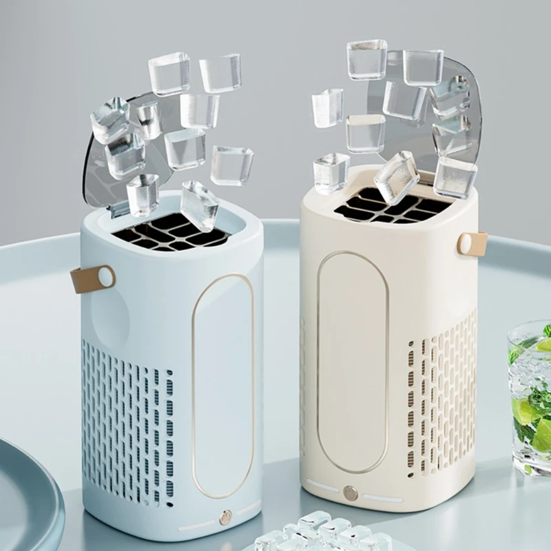 Quick Freeze Portable Ice Maker For Road Trips And Home Parties Low Noise Small Countertop Ice Machine Easy to Use