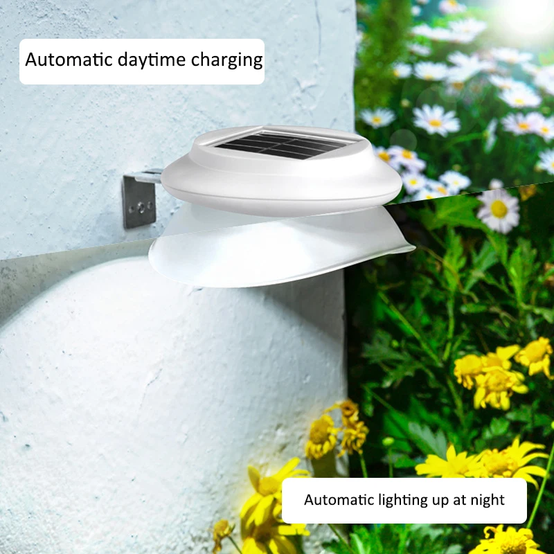 Solar Wall Lamp Home Garden Decoration Courtyard Outdoor Landscape Fence Wall Lamp Intelligent Light Control Lamp